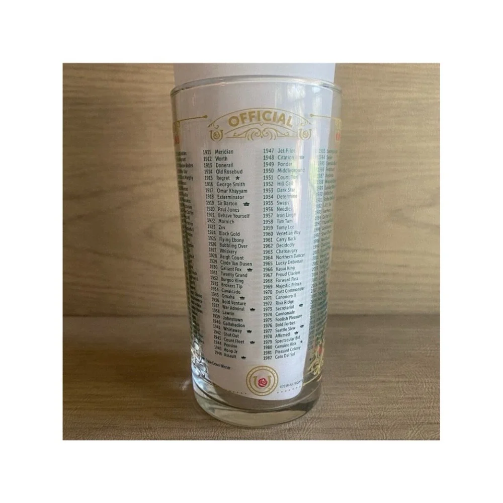 Kentucky Derby Glasses Churchill Downs 2019 Mint Julep 12 oz  EUC Display only